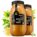 HONIGMA® Marma Linden Honey | Authentic Raw Honey from Ukraine | 100% Pure Unpasteurized &amp Fully Crystallized | 1000g/35.2oz | Naturally Solid Texture | Pack of 2