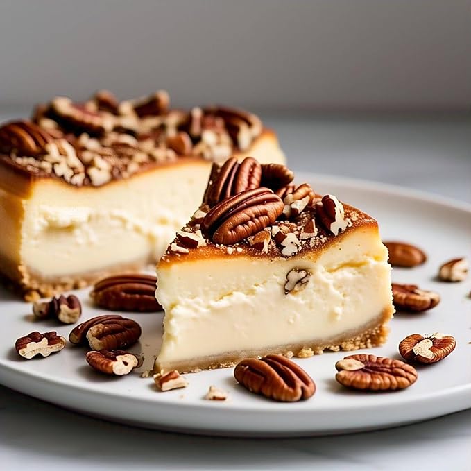 ANDY ANAND CHOCOLATIER Caramel Pecan Cheesecake 9 | Freshly Baked All-Natural | Made with Real California Cream Cheese No Chemicals or Preservatives | Amazingly Delicious &amp Decadent (2.8 lbs)