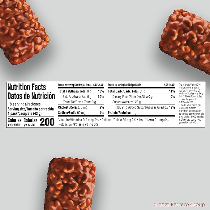 100 Grand Crispy Milk Chocolate with Caramel Full Size Individually Wrapped Candy Bars 1.5 oz each Bulk 18 Count Box