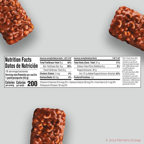 100 Grand Crispy Milk Chocolate with Caramel Full Size Individually Wrapped Candy Bars 1.5 oz each Bulk 18 Count Box