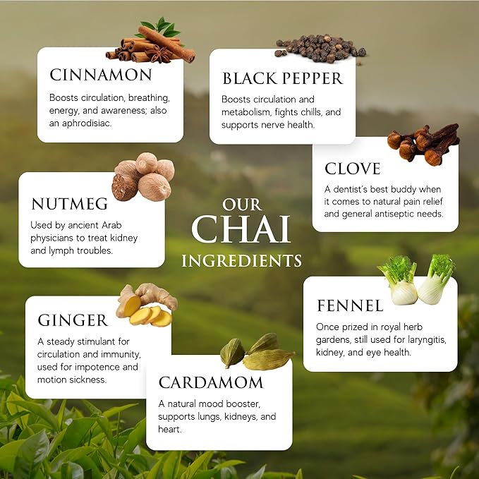Third Street Chai Organic Mystic Masala Spice Chai Concentrate 6-Pack 32 Fl. Oz. Black Tea Latte Concentrate Authentically Dreamy Tea Blend Beverage Concentrate 1:1 Vegan Gluten Free Kosher No