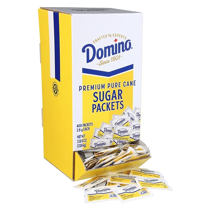 Domino® Sugar Packets 400 Sugar Packets (2.8 g each) in Dispenser Box