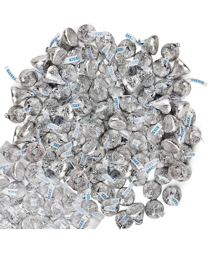 Kissess Milk Chocolate Candy | Individually Wrapped Christmas Candy Treats | Hershys Kissess Bulk Candy | (3 - LBS Original)