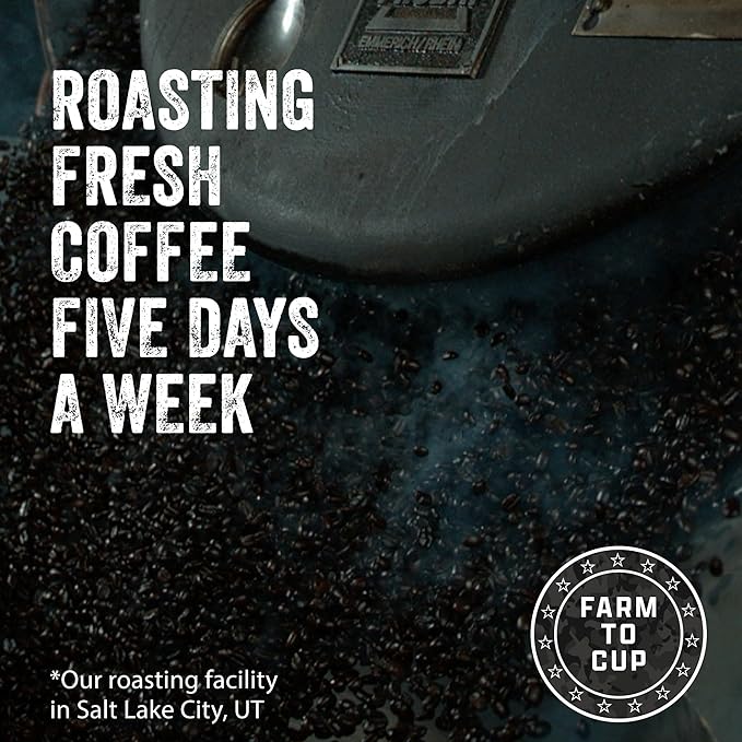 Black Rifle Coffee Company CAF 5 lb Bag Ground Coffee Medium Roast - Roasted Blend Made from Arabica Beans - Colombian &amp Brazilian Beans - Veteran Founded &amp American Made