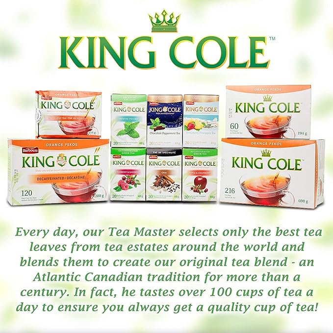 King Cole Premium Orange Pekoe Tea - 60 Tea Bags (Loose Leaf &amp Boxed)