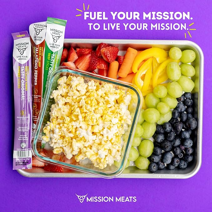 Mission Meats Variety Pack with Certified Organic Beef Grass Fed Free Range Turkey and Cracked Pepper Pork – Gluten &amp Sugar Free Whole 30 &amp Paleo Friendly Delicious and Family Friendly (1