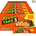REESE'S TAKE 5 Pretzel Peanut and Chocolate King Size Candy Bars 2.25 oz (18 Count)