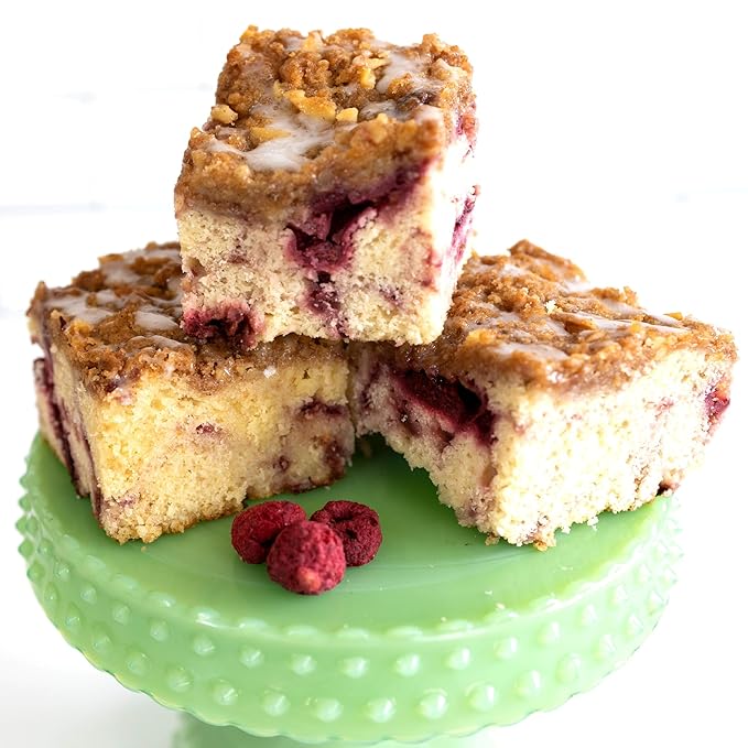CrumbleCrate Raspberry Almond Coffee Cake DIY Baking Kit for Adults | Gourmet Cake Making Set | Pre-Measured Ingredients &amp Baking Tools Included