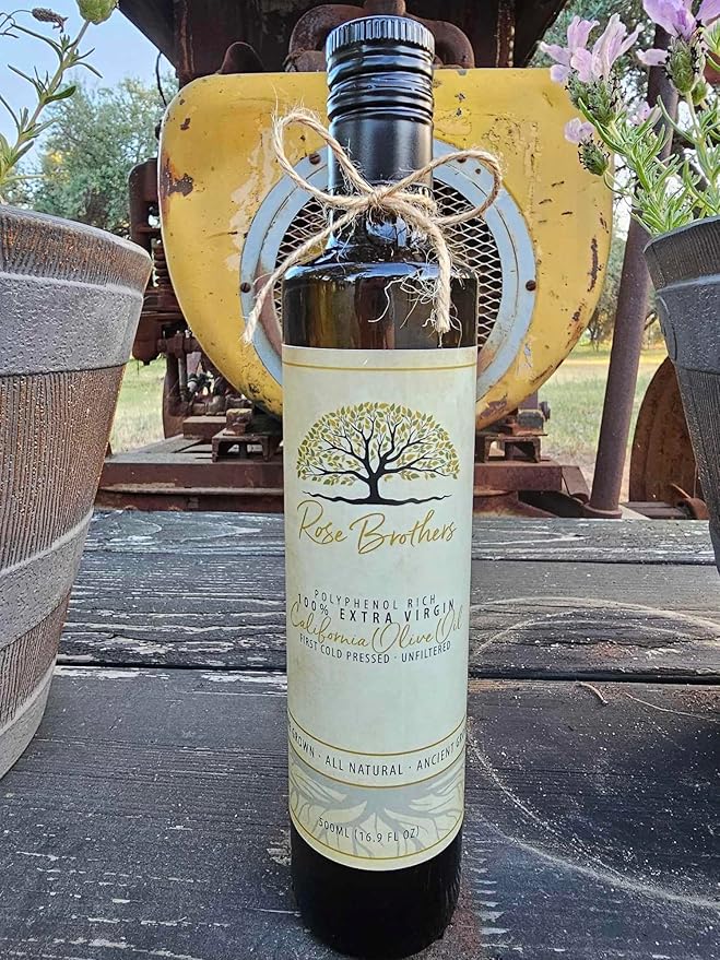 Extra Virgin Unfiltered Cold Pressed California Olive Oil 500ml