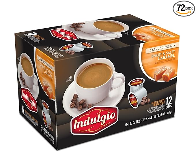 Indulgio 72 Count (Sweet &amp Salty Caramel Cappuccino)