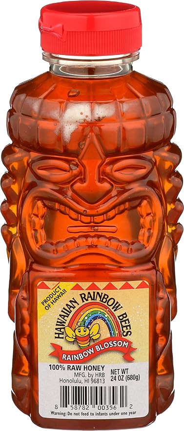 Rainbow Blossom Honey In A Tiki Bottle Nickie Davis Select (24Oz)