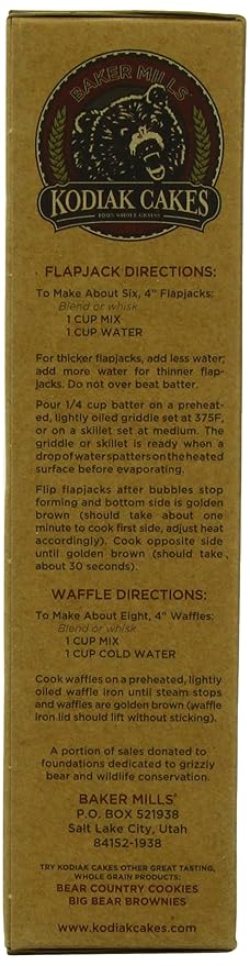 Kodiak Cakes All Natural Frontier Pancake Flapjack and Waffle Mix Butter Milk and Honey 24 Ounce (Pack of 3)