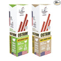 Ostrim Turkey Meat Snack Sticks - Maple Brown Sugar &amp Applewood - Pack of 20 (10 of each flavor)