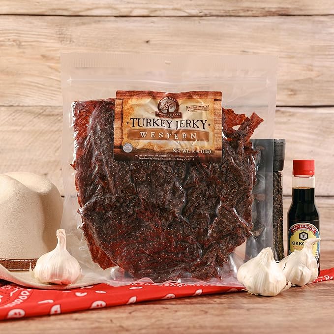 Mahogany Smoked Meats: Western Turkey Jerky - 16oz