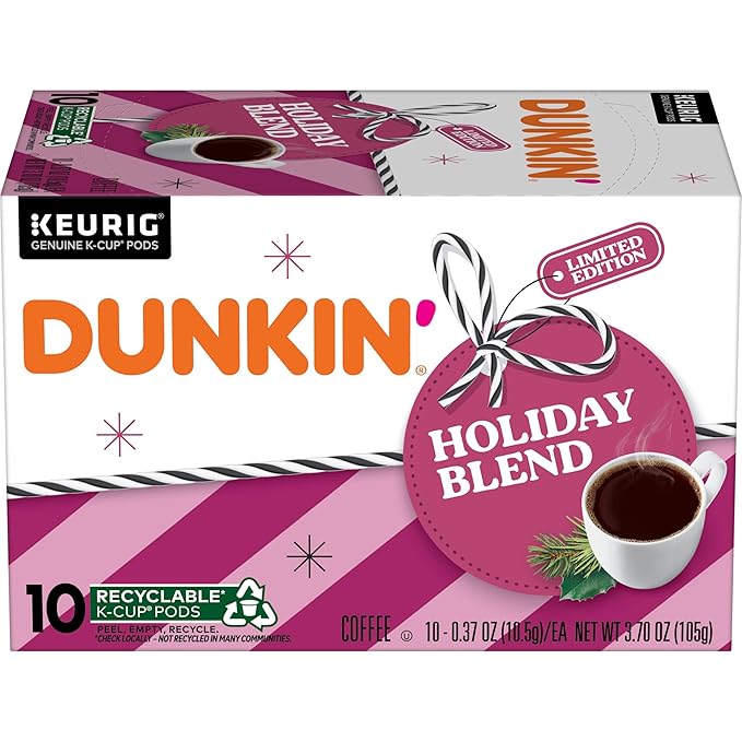 Dunkin' Holiday Blend Coffee 10 Keurig K-Cups