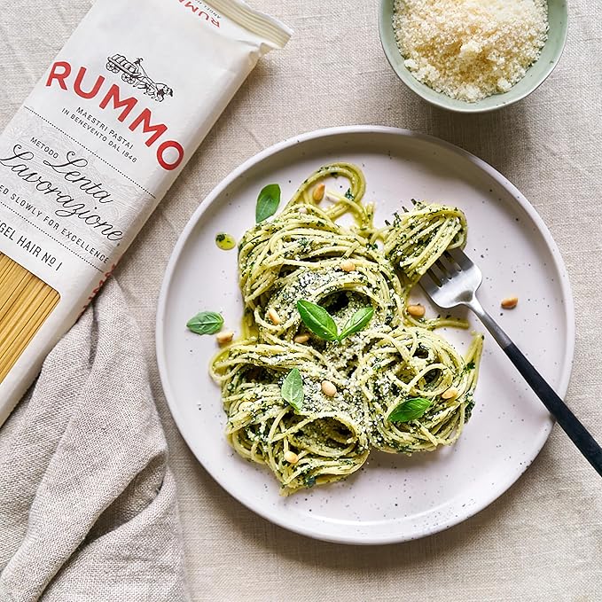 Rummo Angel Hair Pasta N.1 - Capellini Pasta Noodles Dry Pasta Durum Wheat Angel Hair Skinny Pasta Thin Noodles - 16 Ounces (Pack of 20)