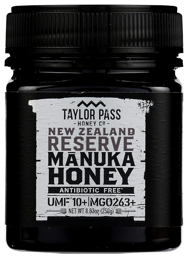 Taylor Pass Honey Reserve Manuka UMF 10+ Honey Non GMO 250 Gram (Pack of 6)