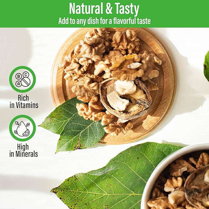 Sincerely Nuts Raw Shelled Walnuts (5lb bag) | No Shell Walnut Halves and Pieces | Easy to Eat &amp Cook Right Out of the Bag | Kosher &amp Gluten Free Superfood | Plant Based Fiber &amp Healthy Fa