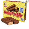 Nutty-Buddy Peanut Butter Wafer Snack Bars – 24 Twin-Wrapped Packs (2 oz Each) Custom Bundled for Convenience by MOOCHI