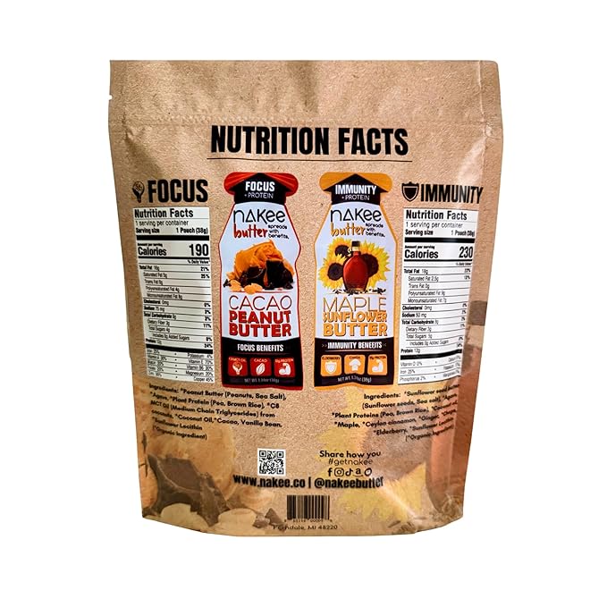 Nakee Butter Variety Pack(12 pack) Gluten-Free