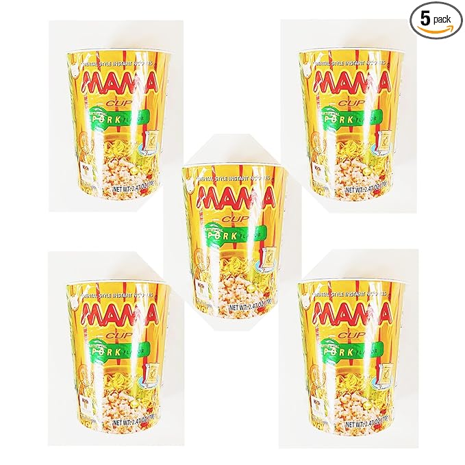 Oriental Style Instant Noodles Pork Flavor 2.47 oz 5 Cups