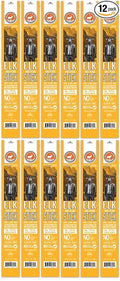 PEARSON RANCH Elk Sticks 1 Ounce Elk Jerky Sticks Pack of 12 Exotic Meat Low-Carb Gluten-Free MSG-Free High-Protein Low-Fat Paleo and Keto Friendly Wild Game Meat Sticks