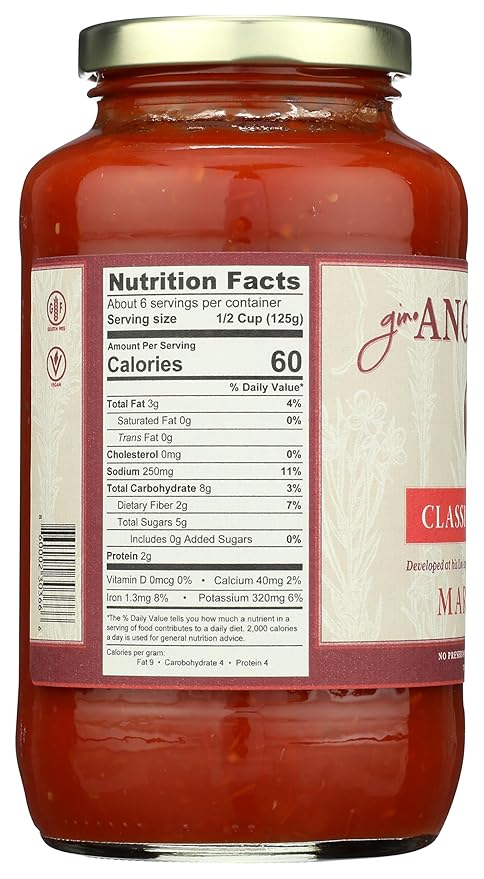 Gino Angelini Marinara Classic Tomato Sauce