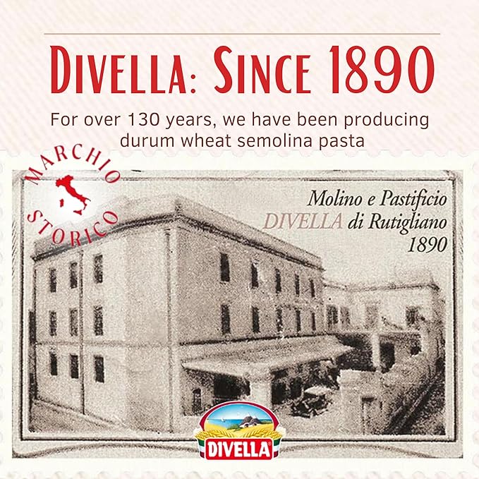 Divella Angel Hair Pasta #11 16 oz. (Capellini Pasta Pack of 8) - Authentic Italian Pasta Made with Durum Wheat Semolina Perfect 'Al Dente' Texture for Every Dish