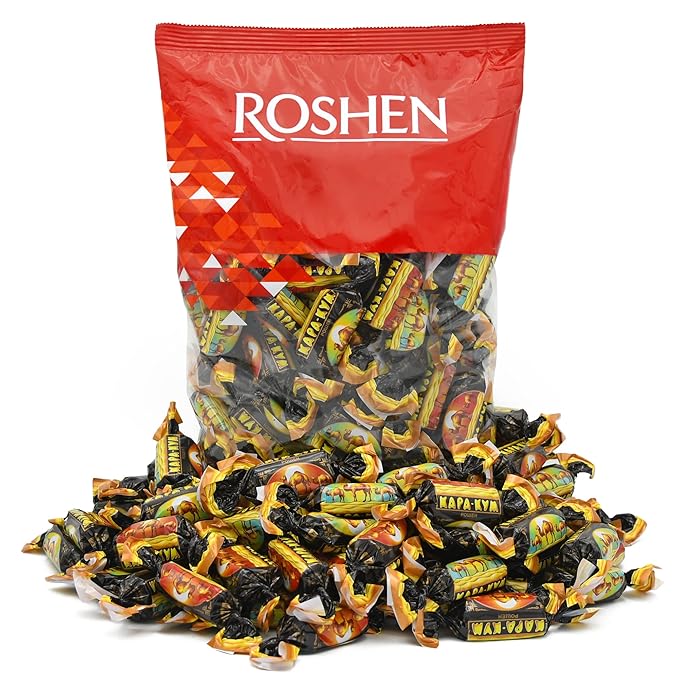 Roshen KaraKum with Waffle Crumbs &amp Praline Filling Delicious Flavorful Sweets Bulk Candy 2.204lb/1kg