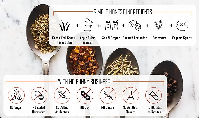 Boma Biltong Slab (Garlic &amp Herb) - Air-Dried Grass Fed Grass Finished Beef Jerky Snack | Keto Paleo Whole30 Friendly Carnivore Diet | Charcuterie South African Beef Jerky Gluten Free Soy F