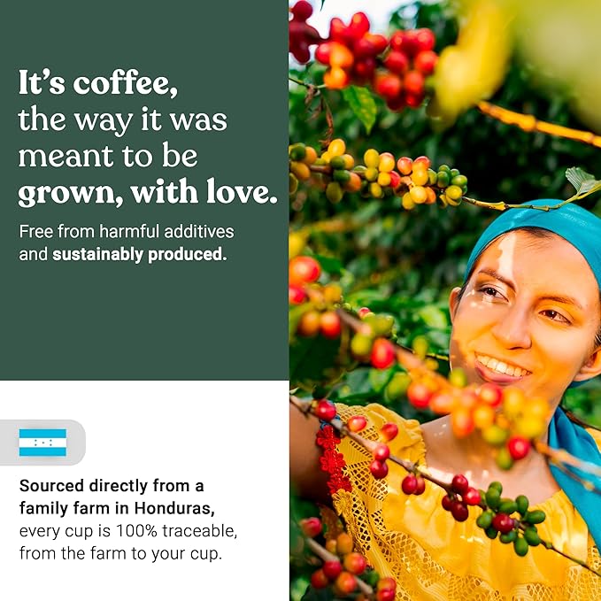 Love Grown Compostable Coffee Pods - Compatible With Most Major Coffee Pod Brewers - 100% Arabica Plastic-Free Non-GMO - Extra Dark Roast Box of 15