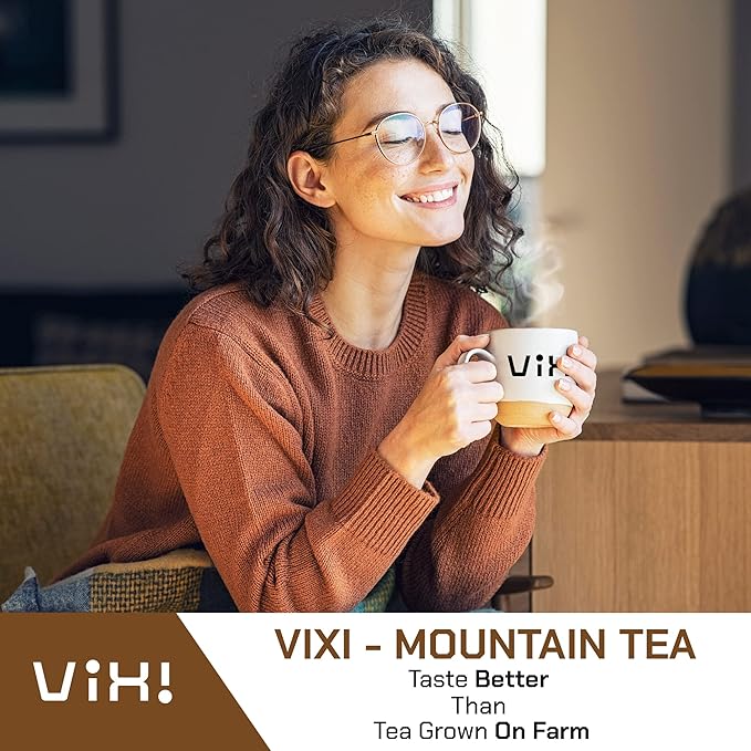 VIXI Black Tea Loose Leaf (16.00 Oz) Vietnam's Mountain Tea Bold Flavored Taste Like Assam Dried Whole Full Large Leaves Sugar Free 100% Natural from Ancient Tea Tree
