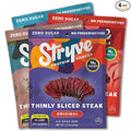 Stryve - Better Than Jerky Steak Snacks Protein Rich Beef Biltong | 36g Protein Sugar Free Carbs Free Gluten Free Dairy Free Keto &amp Paleo Friendly | Variety Pack Pack Of 4