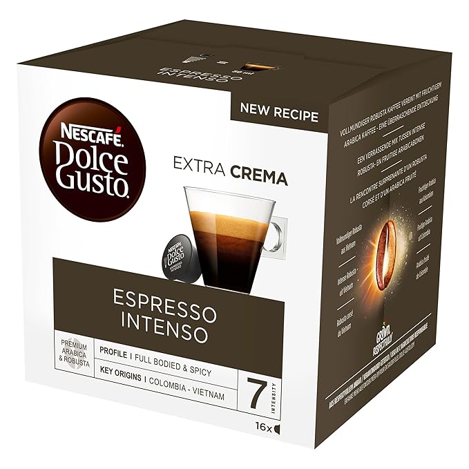 Nescafé Dolce Gusto Espresso Intenso Pack of 4 4 x 16 Capsules