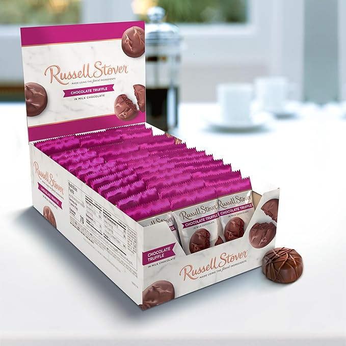 Russell Stover Milk Chocolate Truffle - 0.55 oz (Pack of 36)