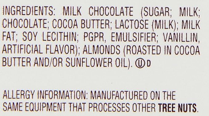 HERSHEY'S GOLDEN ALMOND Chocolate Bar Roasted Almonds in Fine Milk Chocolate Candy Bar Individually Wrapped Bars in Gift Box 14 Ounce Box