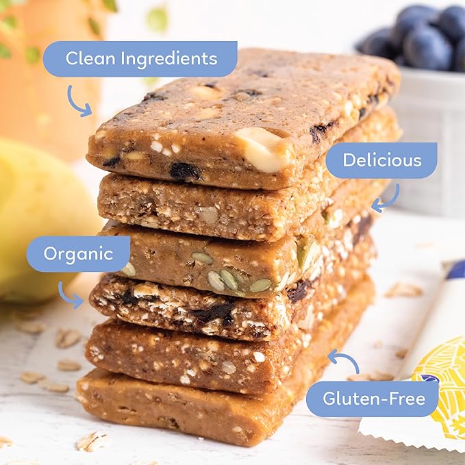 GoMacro Macrobar Organic Vegan Protein Bars Breakfast Variety Pack 12 Count