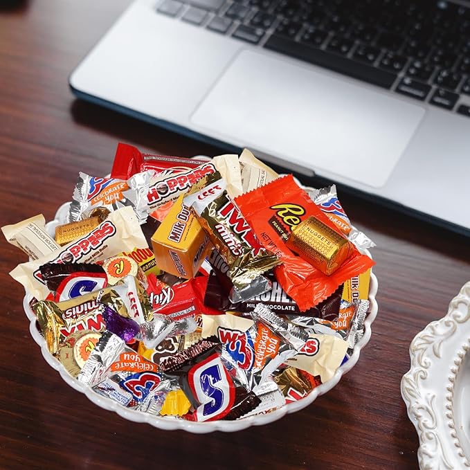 Bulk Assorted Chocolate Candy Variety Pack 5 Pound - 220 Pieces Individually Wrapped Mixed Chocolate Candies for Gifts Party Favors Office Snacks Candy Buffets and Holidays