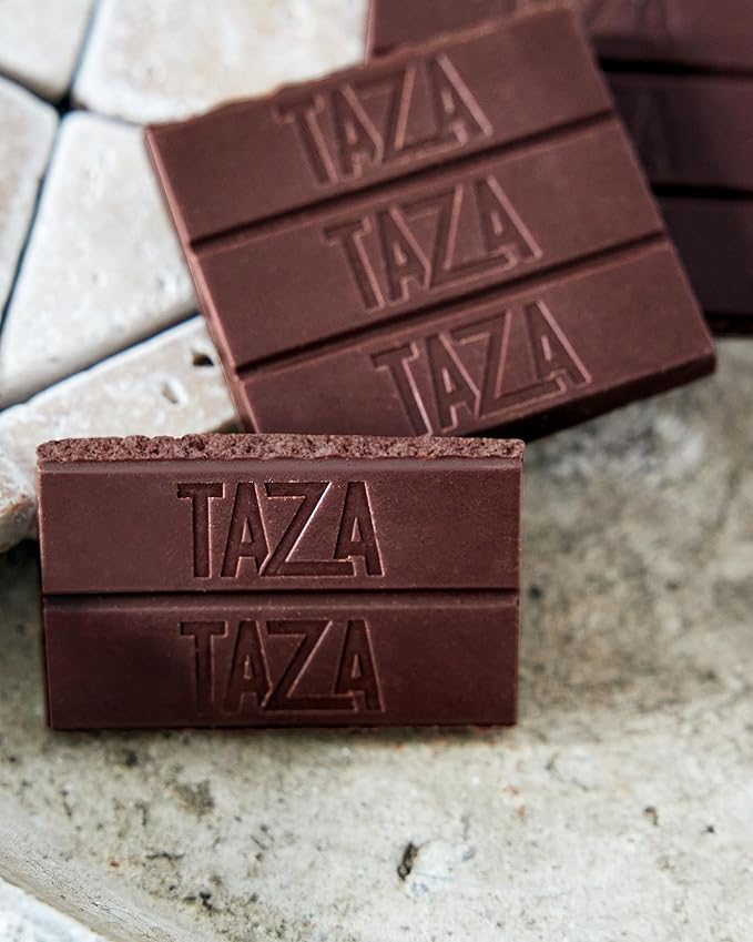 Taza Chocolate Organic Amaze Bar 87% Stone Ground Seriously Dark 2.5 Ounce (10 Count) Vegan