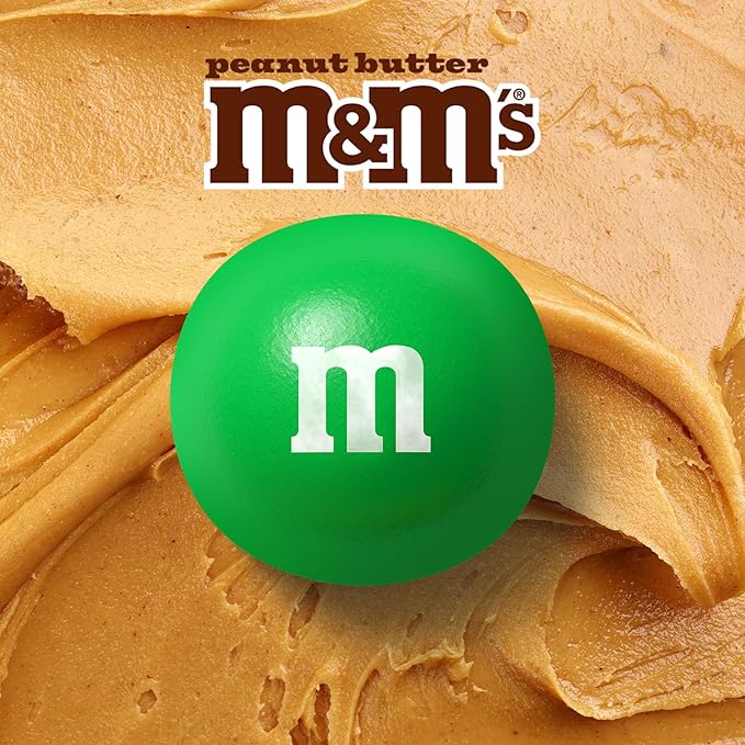 M&ampM'S Peanut Butter Milk Chocolate Candy Grab N Go- 4.5 oz Resealable Bag (Pack of 8)