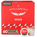 Intelligentsia Coffee Light Roast K-Cup Coffee Pods for Keurig Brewers - House 60 Count with Flavor Notes of Milk Chocolate Mandarin and Apple (6 Boxes of 10 K-Cup Pods)