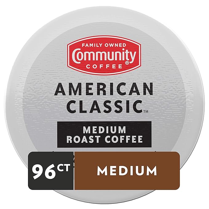 Community Coffee American Classic 96 Count Coffee Pods Compatible with Keurig 2.0 K-Cup Brewers 24 Count (Pack of 4)