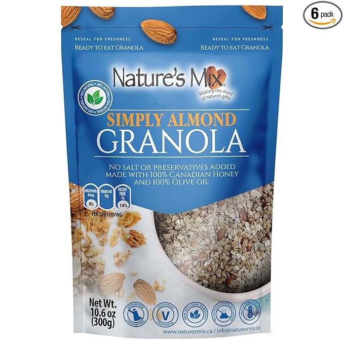Nature's Mix Granola Simply Almond 10.6 oz (Pack of 6)