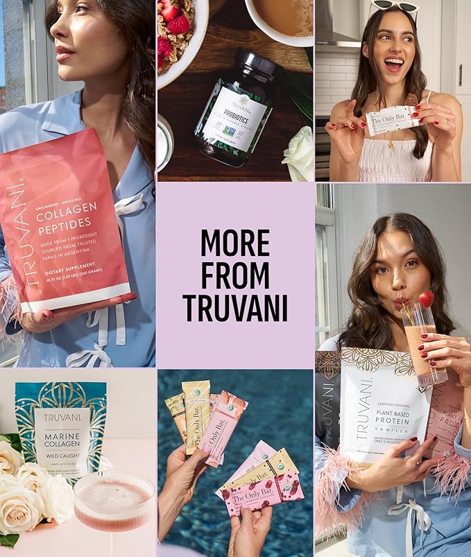 Truvani Organic Whey Protein Powder | Unflavored | 20g Grass Fed Whey Protein | 20 Servings | USDA Organic &amp Non-GMO | Gluten Free | No Gums No Soy No Stevia No Added Sugars