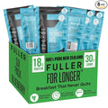 Delicious Blueberry Vanilla High Protein Overnight Oats - Nutritionist Designed FULLER For Longer With Low Sugar High Fiber &amp Premium Slow Release Casein - Ziplock Portable - Glyphosate Free Oatm