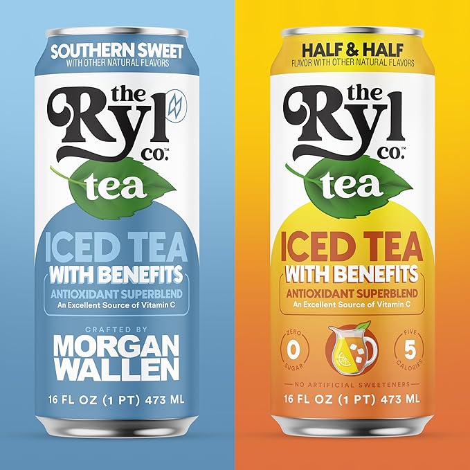 Ryl Iced Tea Variety Indulgence Pack Sweet Tea and Half N' Half 12.0 Fl Oz (8-Pack)