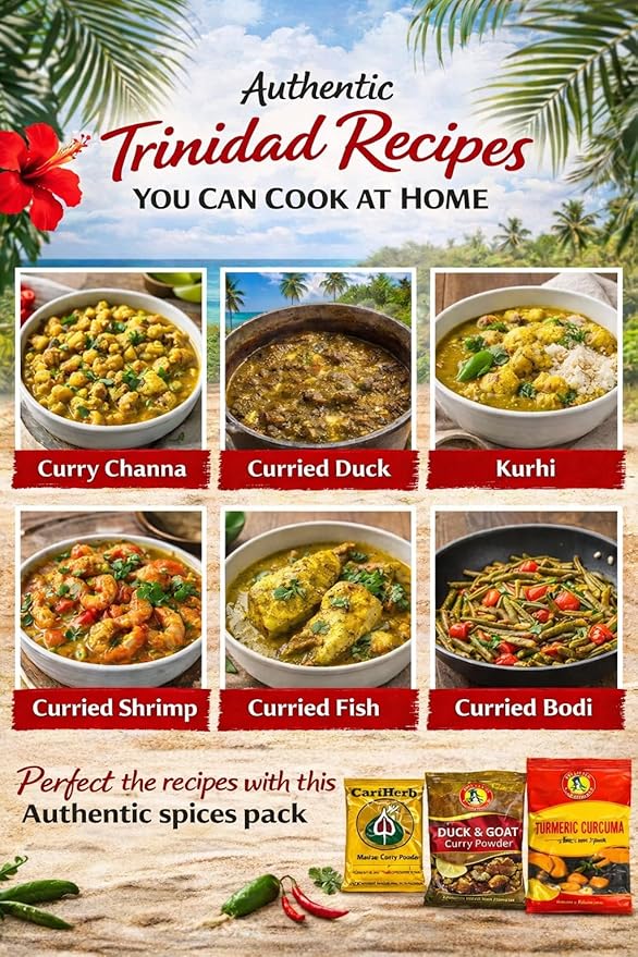 Caribbean Spice Essentials Pack – Authentic Trinidad-Inspired Seasoning Collection