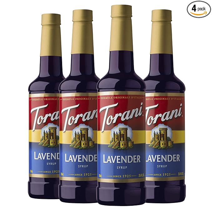 Torani Syrup Lavender 25.4 Ounces (Pack of 4)