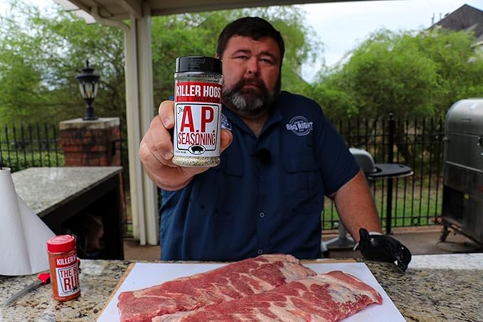 Killer Hogs AP Seasoning Championship BBQ and Grill All Purpose Dry Rub for Beef Steak Burgers Pork and Chicken Salt Pepper Garlic 5 lb Bag