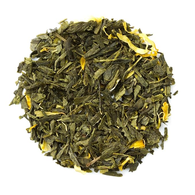 Heavenly Tea Leaves Organic Passion Green Bulk Loose Leaf Green Tea 1 Lb. (Approx. 200 Servings) - Antioxidant Rich Immune Boosting Hot or Iced Tea Great Natural Energy Source